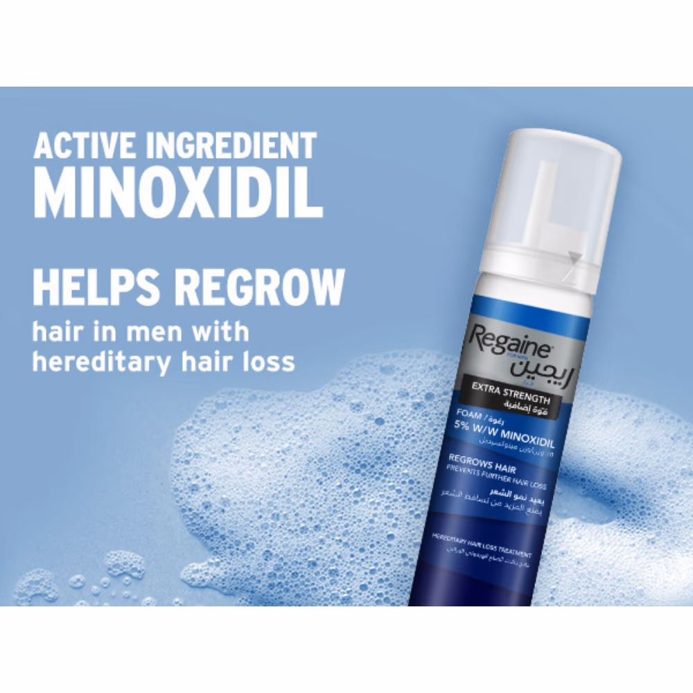 Regaine For Men Extra Strength Foam 5% 60g - value pack of 3 foam bottles 3