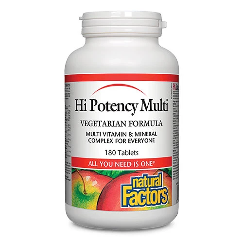 Natural Factors Hi Potency Multi 180 Tablets
