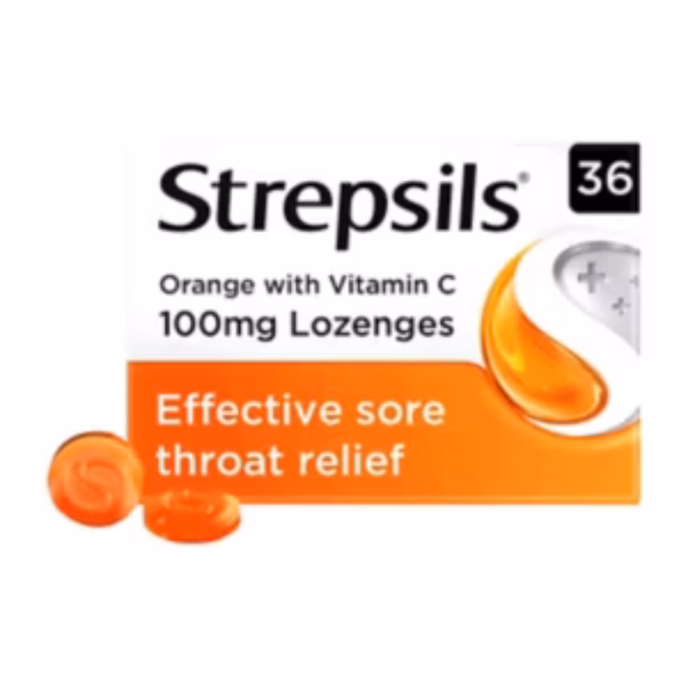 Strepsils Orange with Vitamin C 100mg - 36 Lozenges 3
