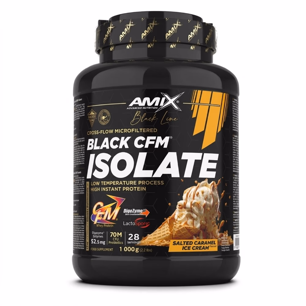 Amix Black CFM Isolate Protein 1kg - Salted Caramel 1