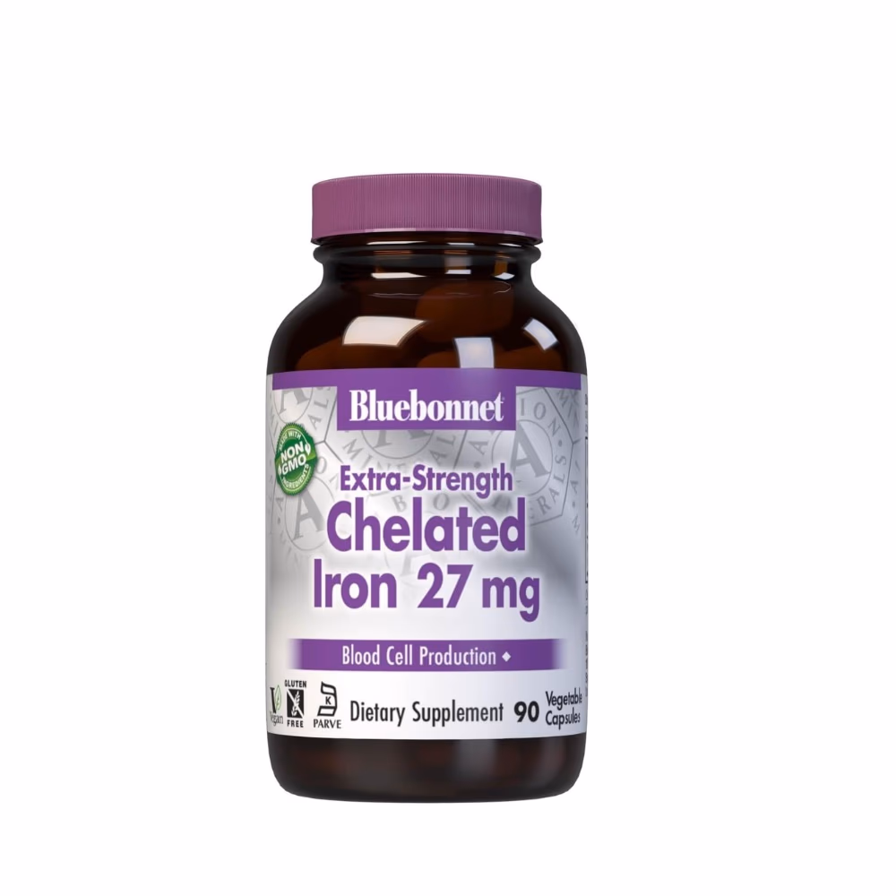 Bluebonnet Chelated Iron 27Mg Cap 90S 1