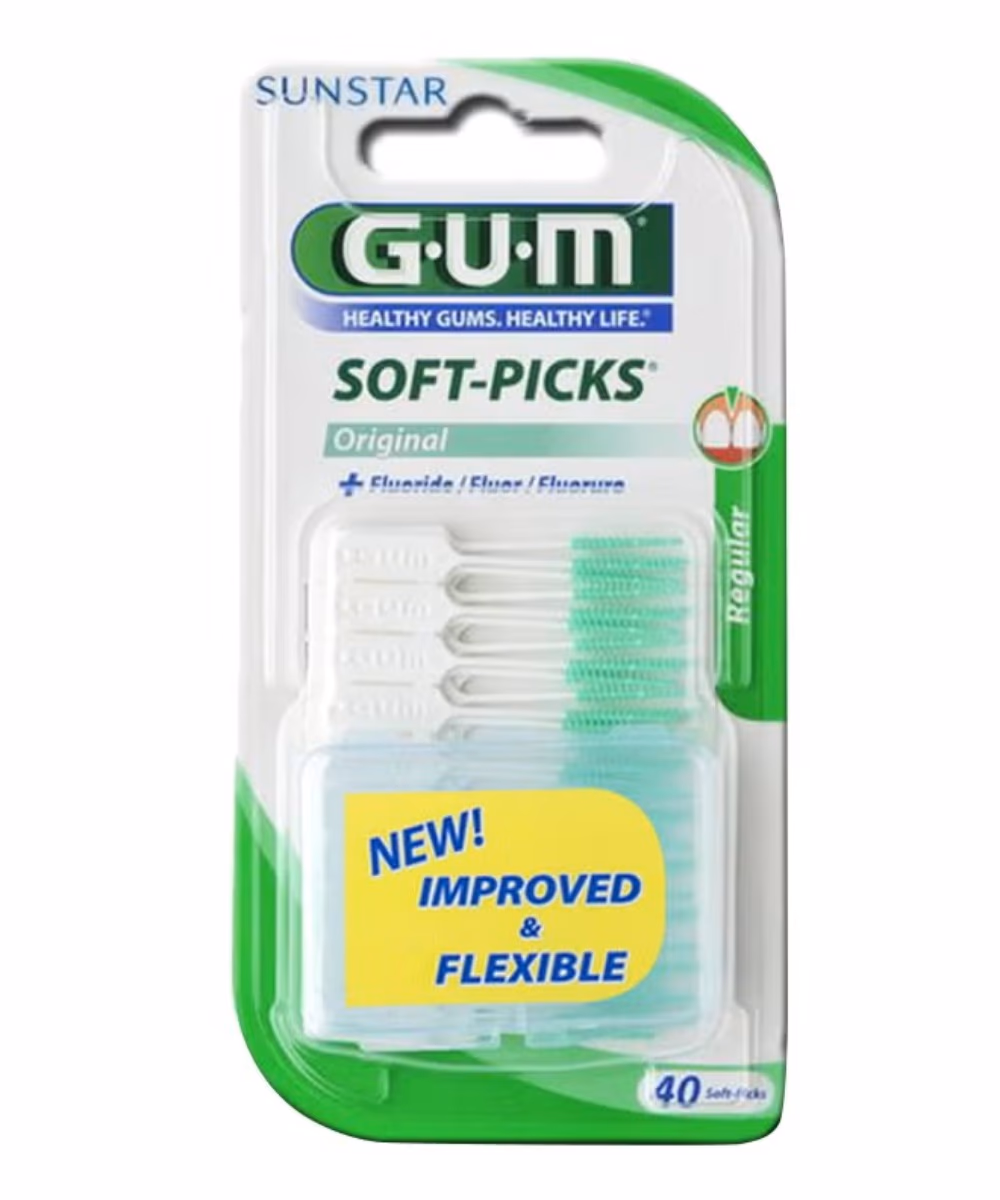GUM Soft-Picks with Fluoride (632) - Pack of 40 2