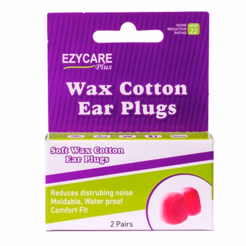 Ezycare Wax Cotton Ear Plugs 1
