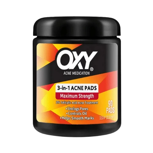 OXY Maximum Action 3-In-1 Treatment Pads 90 Ea