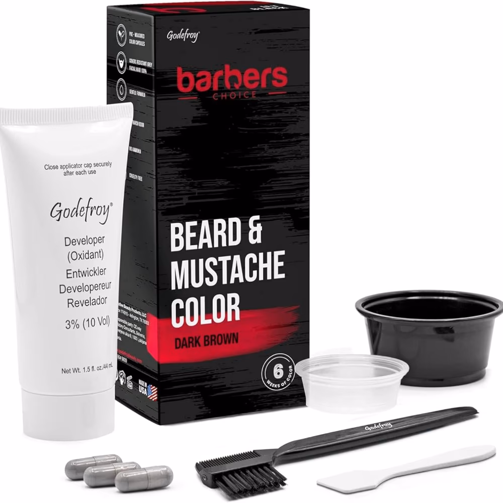 BarbersChoice Beard & Mustache Color Dark Brown 44ml 1