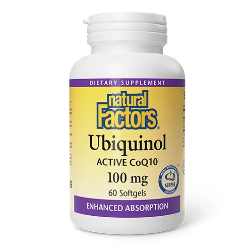 Natural Factors Ubiquinol Active CoQ10 100 mg 60 Softgels 1