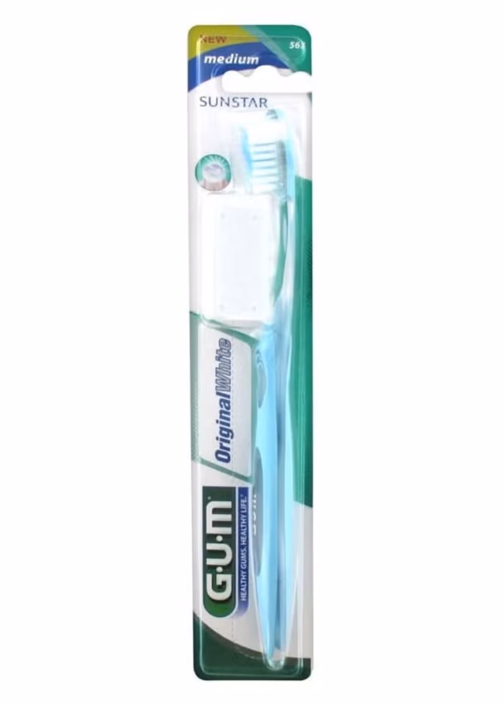 GUM Original White Toothbrush (563) Medium - Assorted Color 3