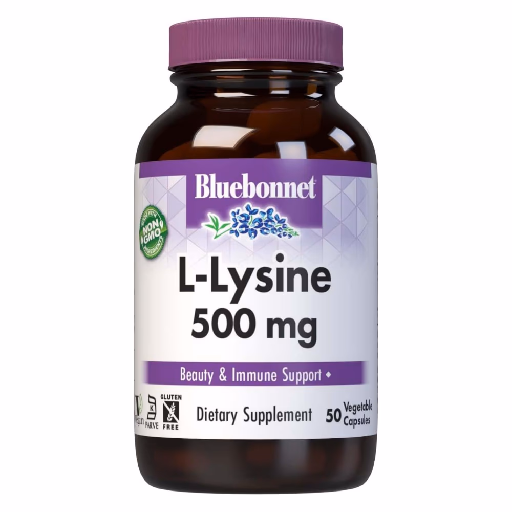Bluebonnet L-Lysine 500 mg – 50 Capsules 1