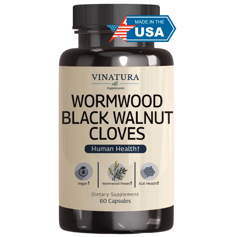 Vinatura Wormwood Black Walnut Cloves 60 Capsules 1