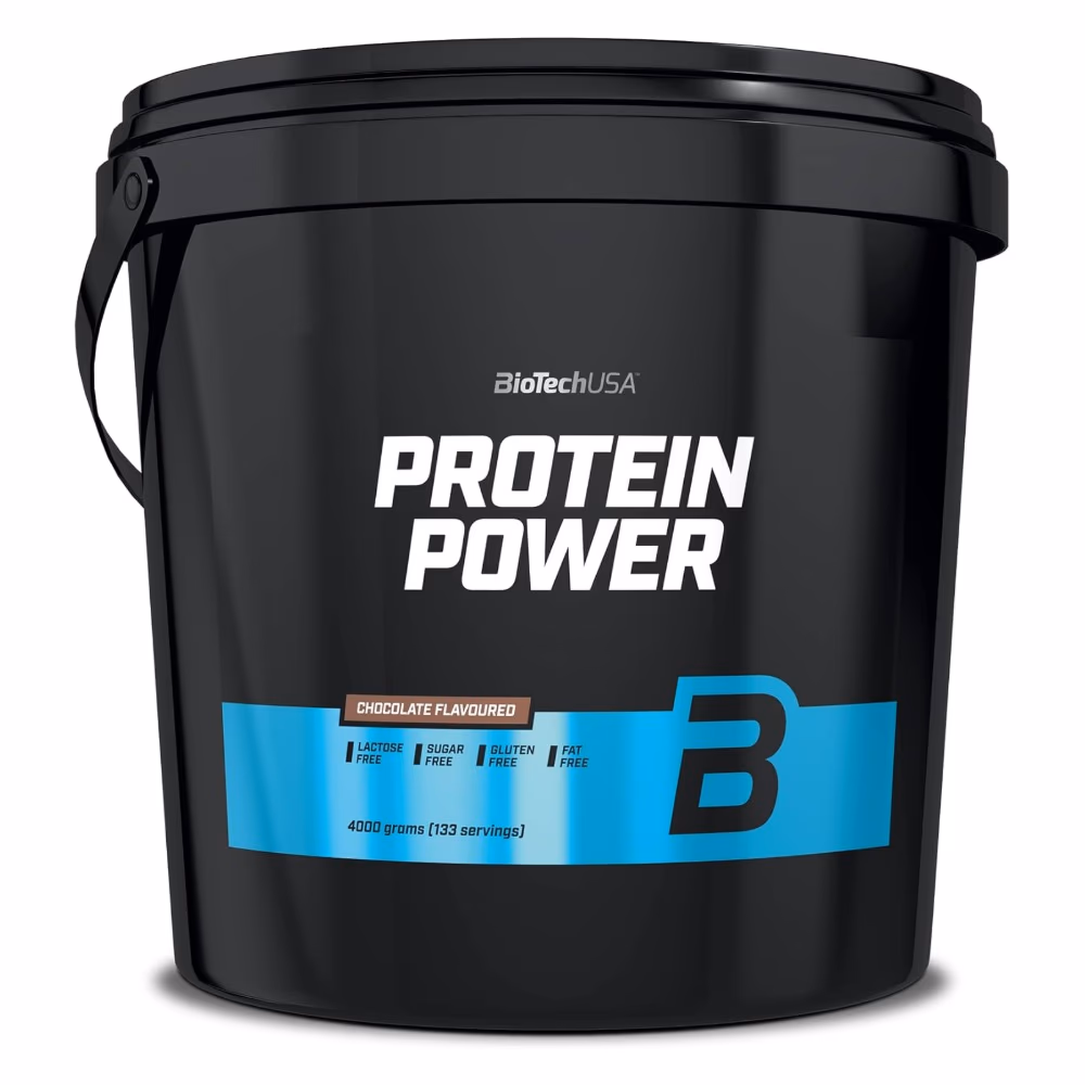 BioTechUSA Protein Power Chocolate 4000g: Versatile Protein Blend for Muscle Growth & Recovery 1