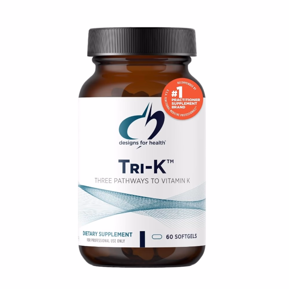 Designs For Health TRI- K Vitamin K Supplement- 60 Softgels