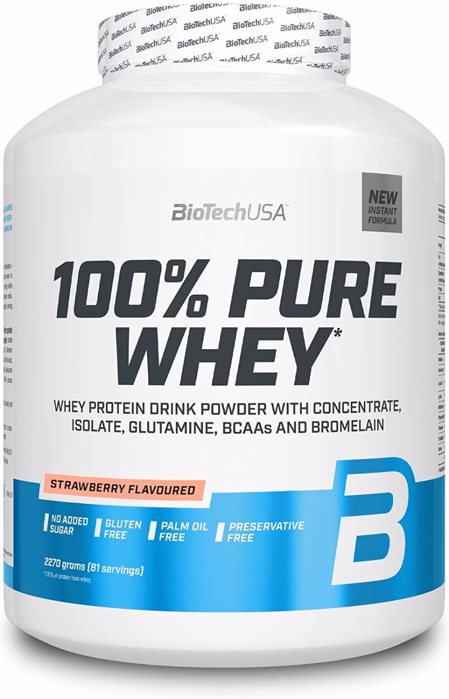 BiotechUSA Pure Whey Strawberry 2270g