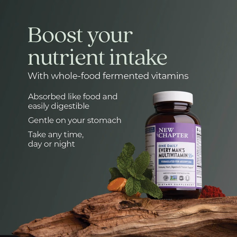 New Chapter Every Man's One Daily 55+ Multivitamin - 72 Tablets 5