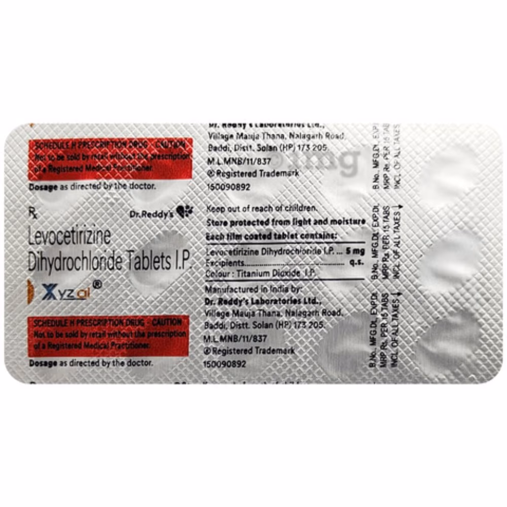 Xyzal 5mg Tablets 30s 4