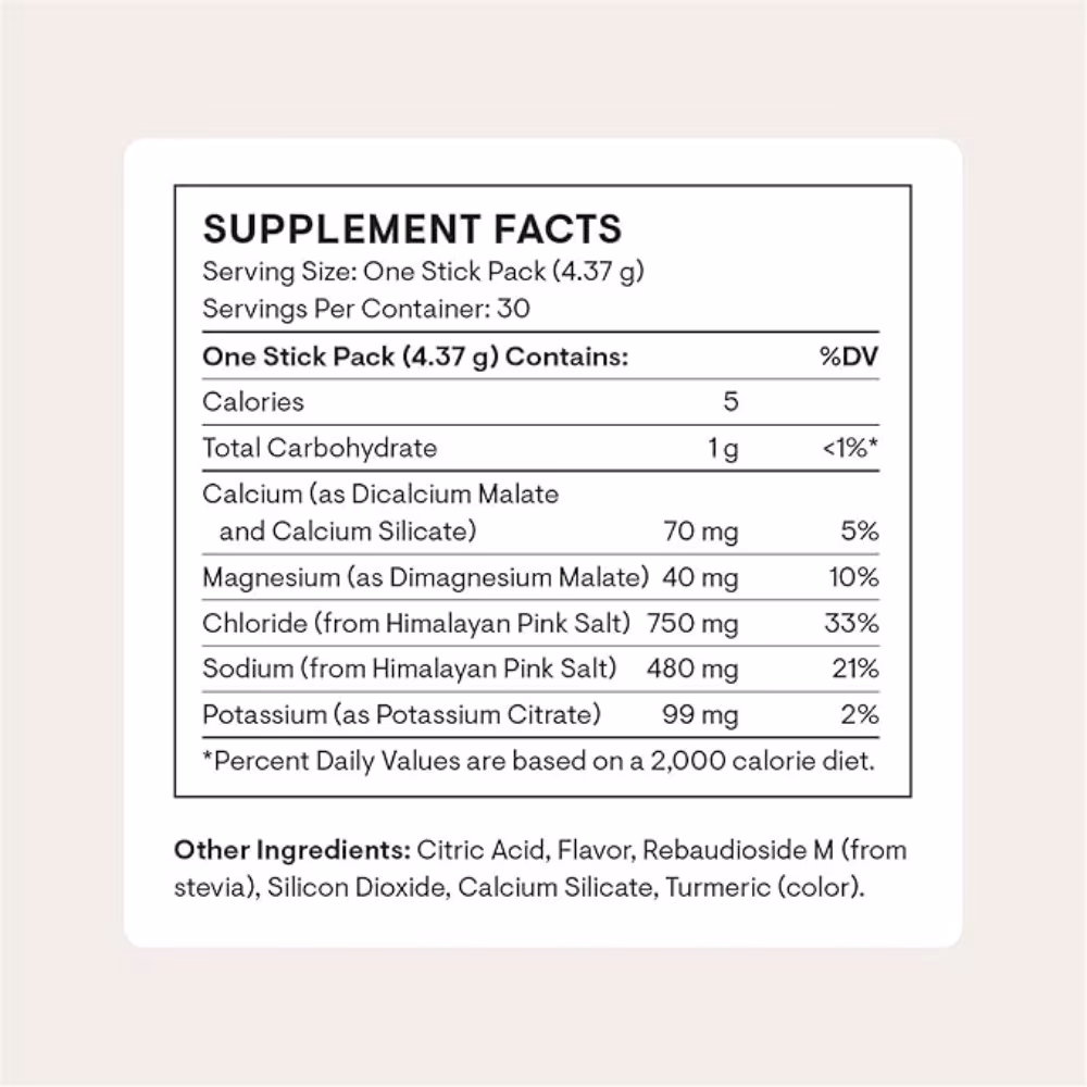 Thorne Daily Electrolytes 30 Stick Packs – Blood Orange | NSF Certified for Sport Hydration Mix 2