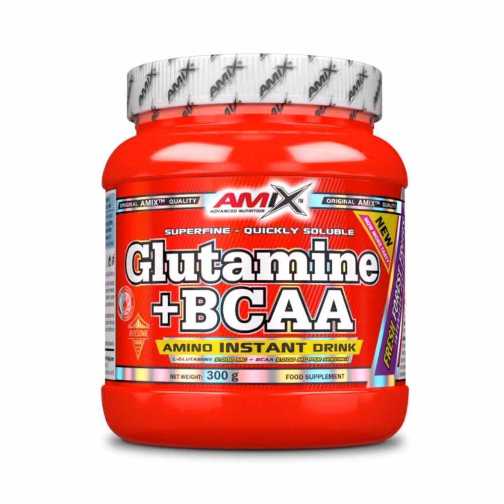Amix Glutamine + BCAA Powder Forest Fruits 300g 1