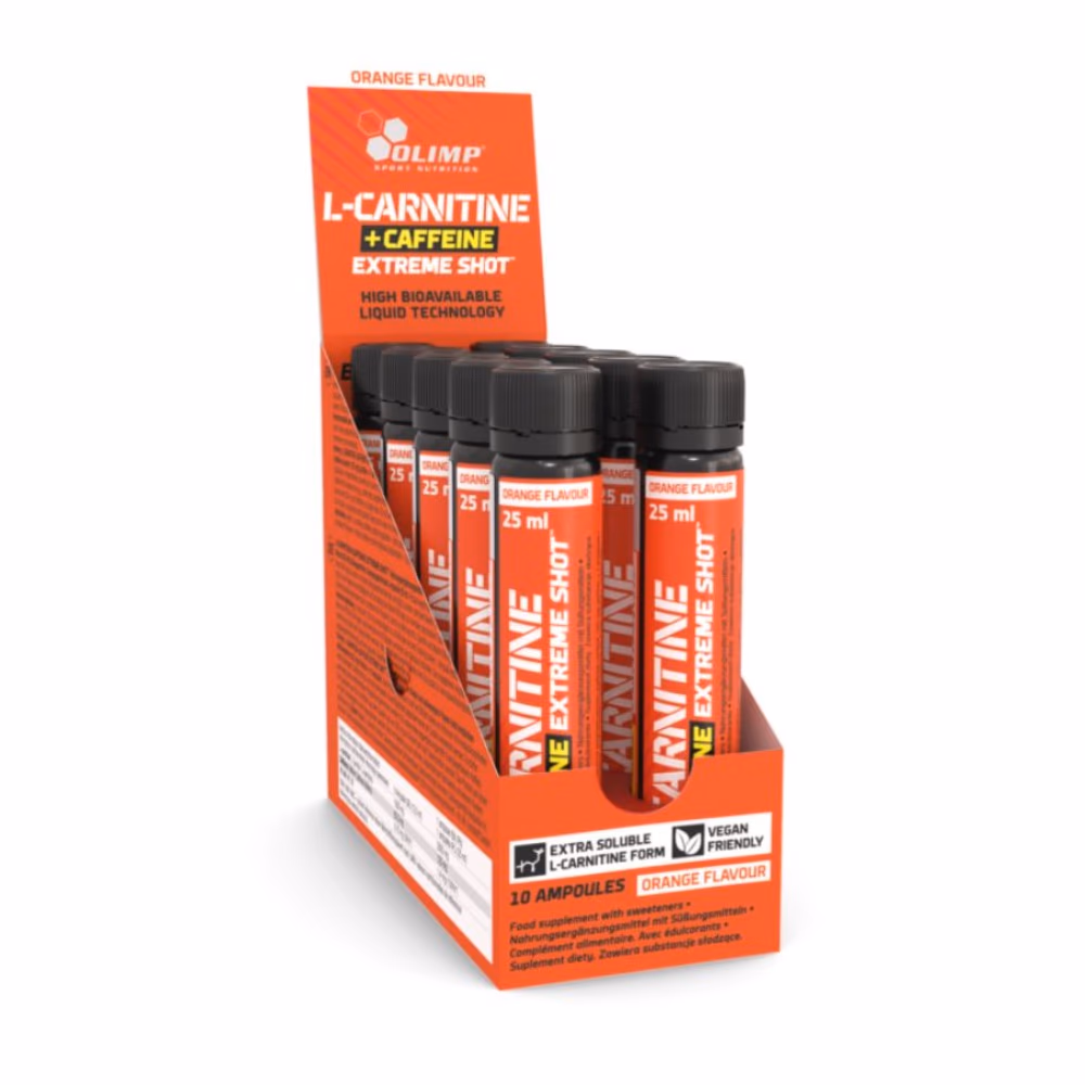 Olimp L-Carnitine + Caffeine Extreme Shot Orange 10 Servings 1