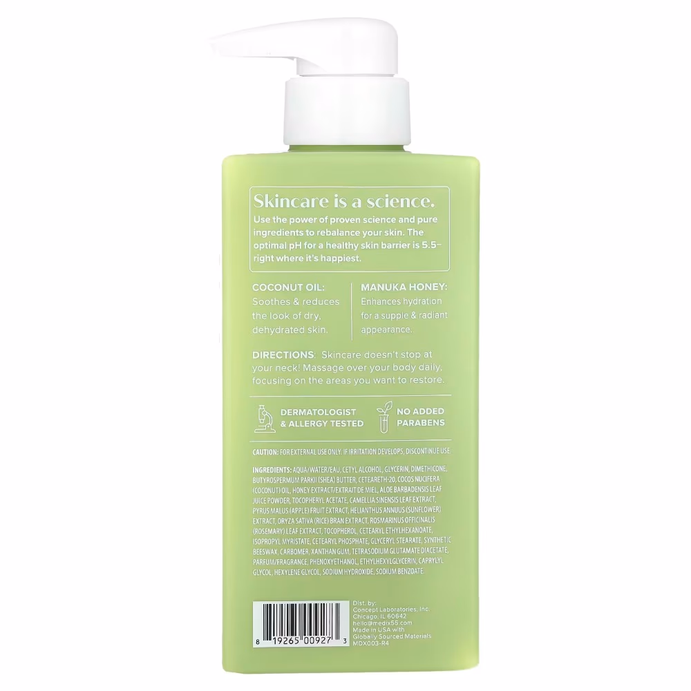 Medix 5.5 Coconut Oil and Manuka Honey Replenish and Recover Body Treatment Cream, 444ml 2