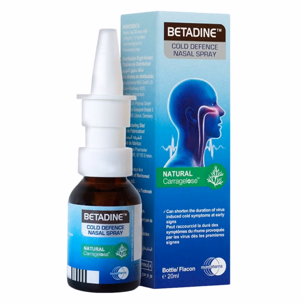 Betadine Cold Defense Nasal Spray for Adults 20ml 4