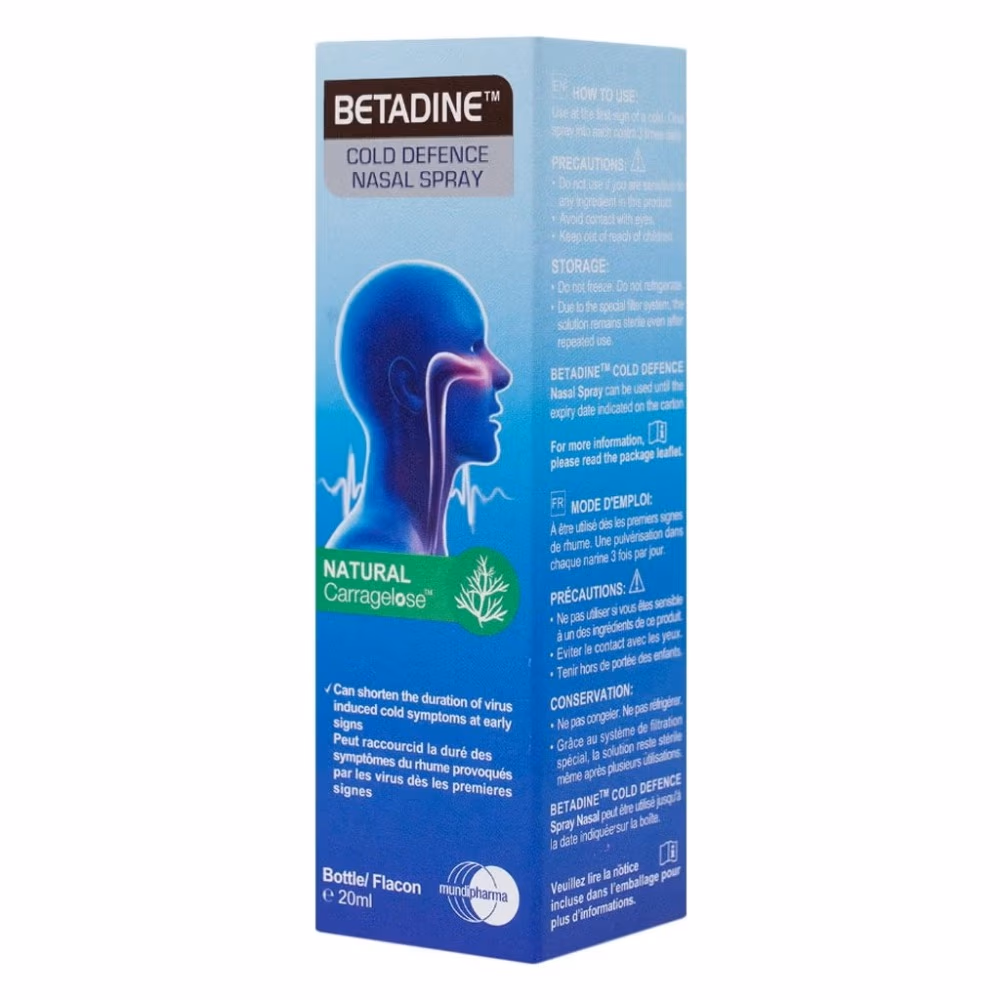 Betadine Cold Defence Adult Nasal Spray 20ml 4