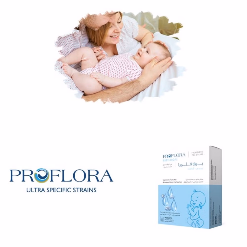 Proflora Baby Drops 7.5ml - Gentle Probiotic Drops with Live Cultures for Infants & Little Ones, Easy-Dose Liquid Formula for Everyday Digestive Wellbeing, Simple Daily Drops for Babies