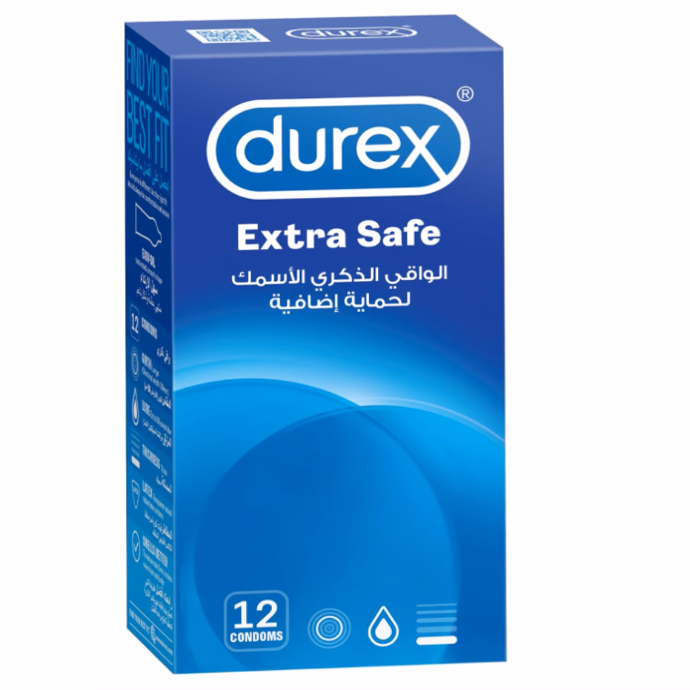 Durex Original Extra Safe Condom Regular Fit 12s 1