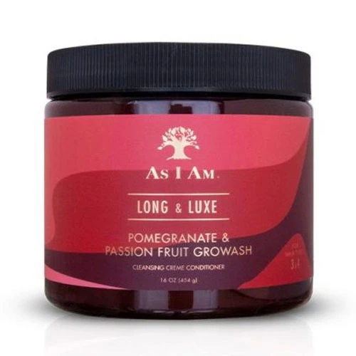 As I Am Long & Luxe Pomegranate & Passion Fruit GroWash - 454g 1