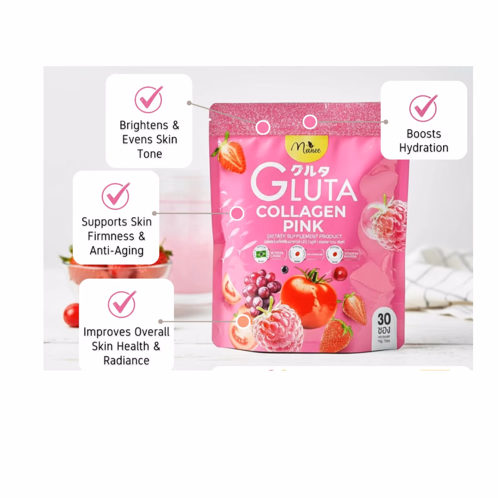 Manee Gluta Collagen Pink 30s 3
