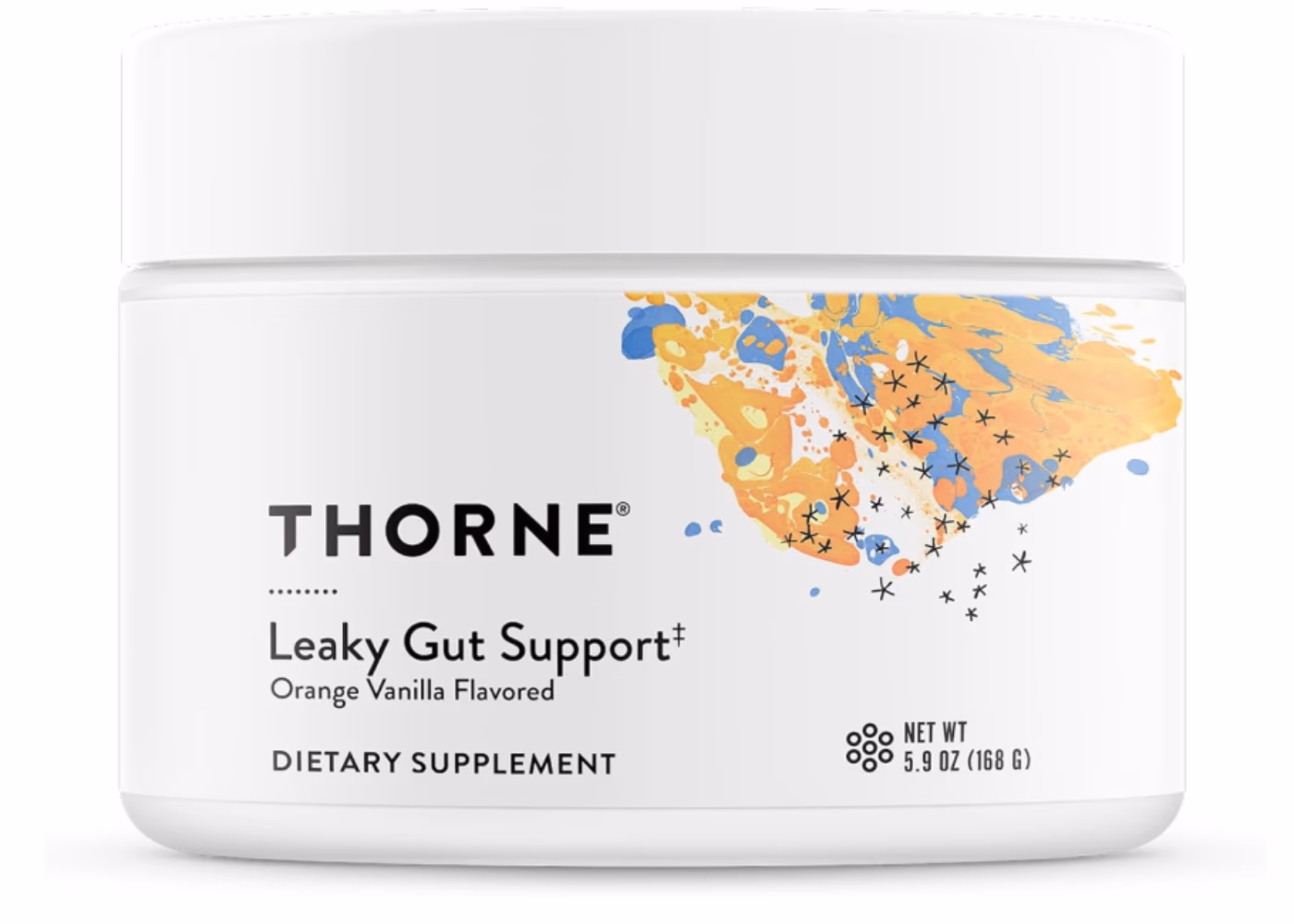 Thorne Leaky Gut Support 168g Powder (Orange Vanilla) 1