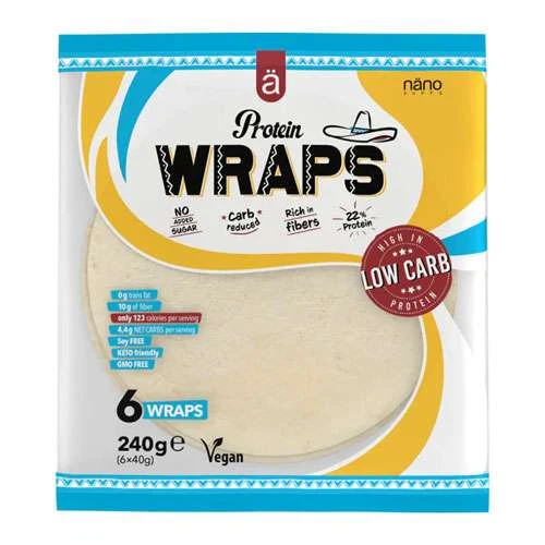 Nano Supps Protein Wraps 240g - Pack of 6 Wraps 1