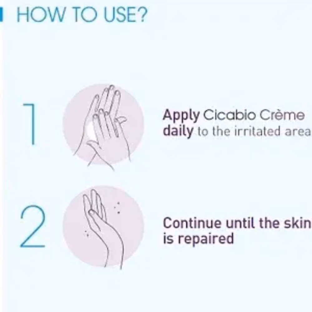 Bioderma Cicabio+ Soothing and Repairing Cream 100ml  2