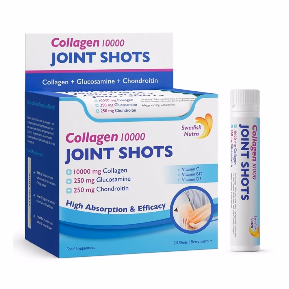 Swedish Nutra Collagen 10,000 Joint Shots - Berry Flavor - 20 Shots 1