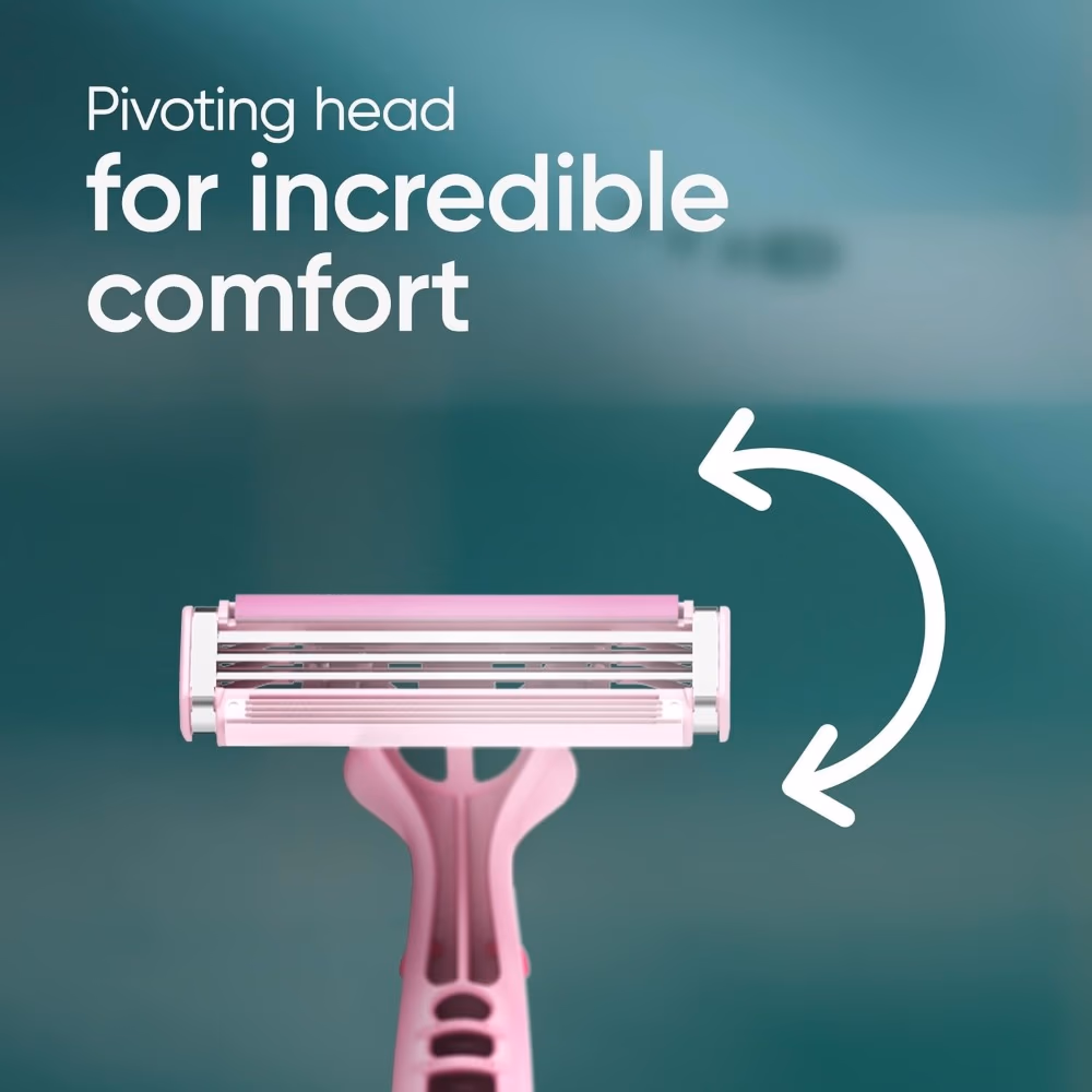 Gillette Simply Venus 3 Pink Disposable Razors – 5 Pack 2