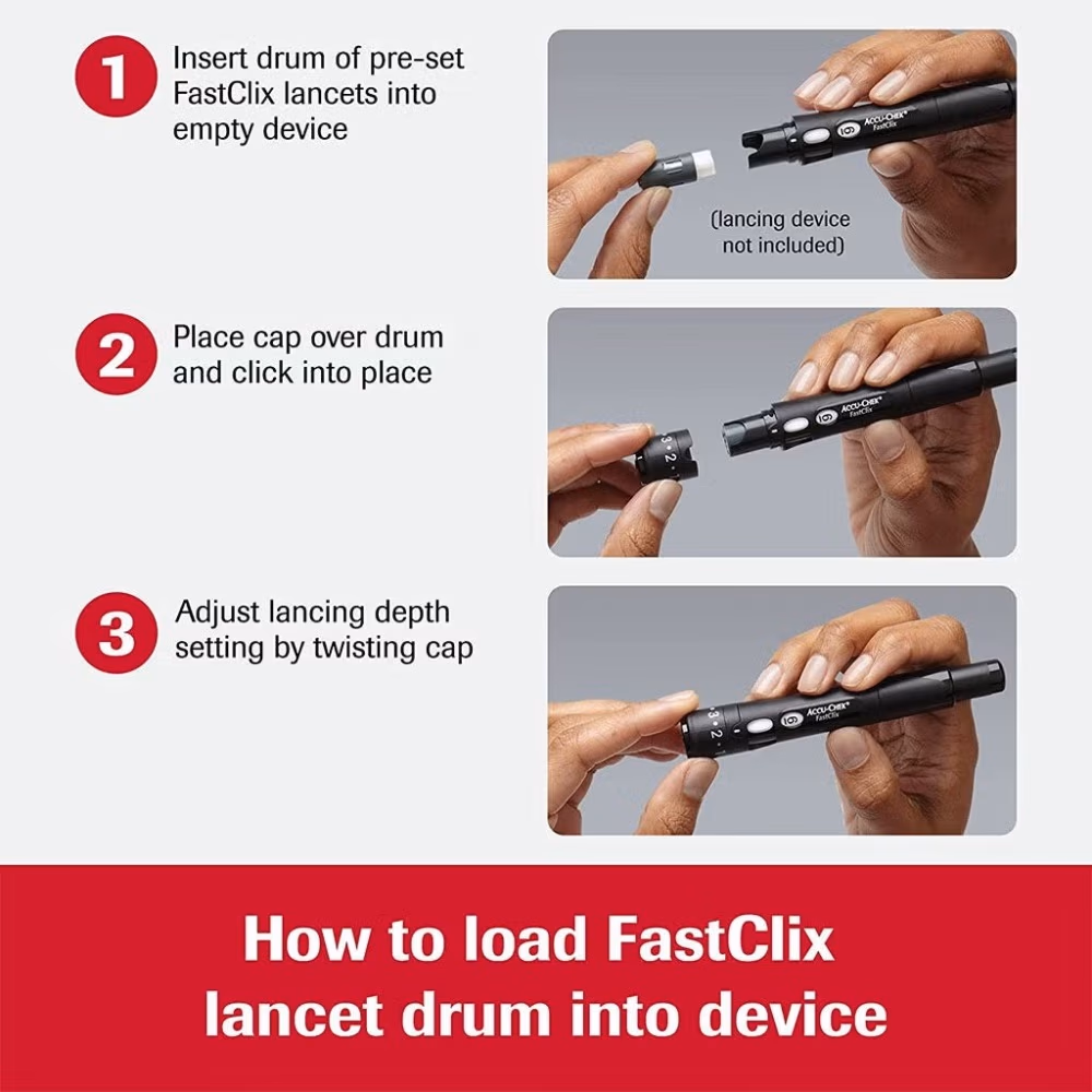 Accu-Check Fastclix Lancets - 100 Lancets 3