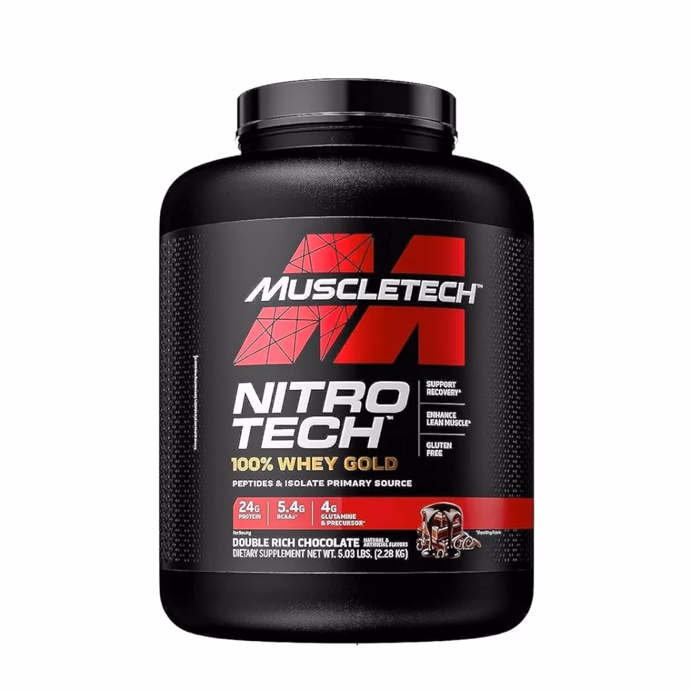 MuscleTech Nitro-Tech Whey Gold Chocolate 5.5LB 1