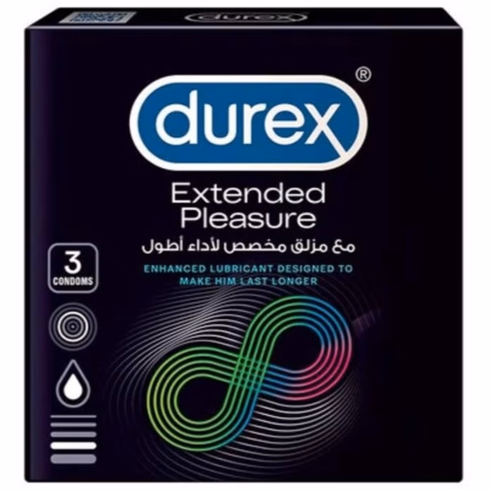 Durex Extended Pleasure Condoms - Pack of 3 3