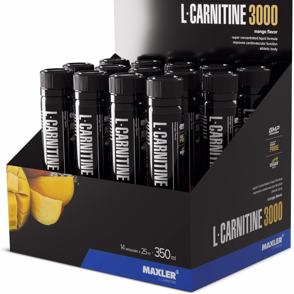 Maxler L-Carnitine 3000 Mango Liquid Shots