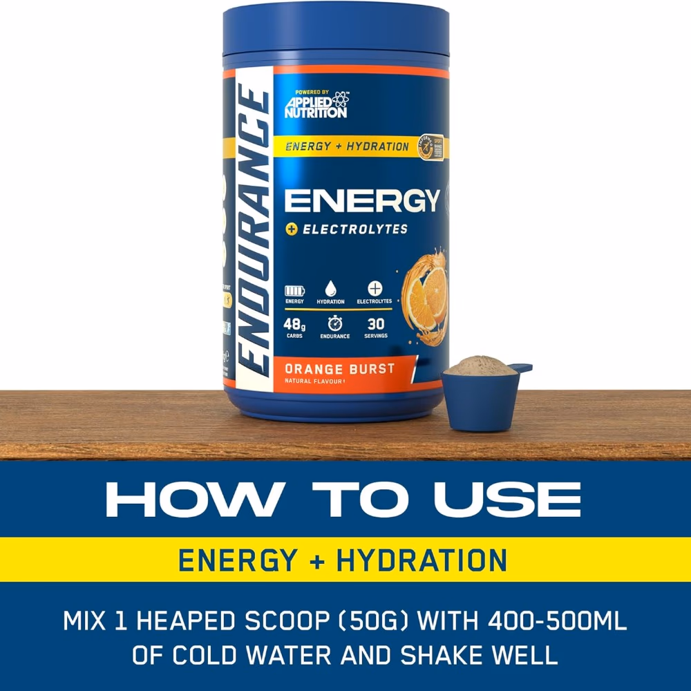 Applied Nutrition Energy + Hydration Powder Orange Burst 30 servings 5