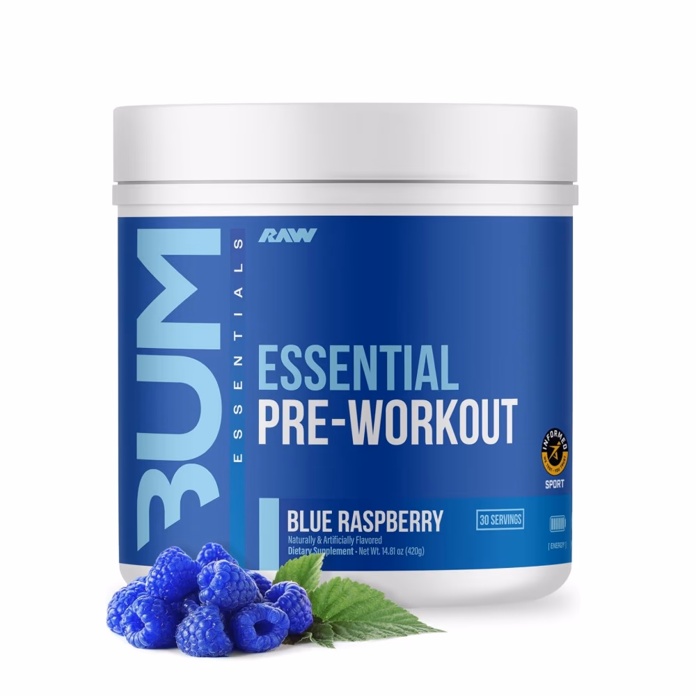 Raw Essential Charged Pre Work Out Blue Rathberry 405g 1