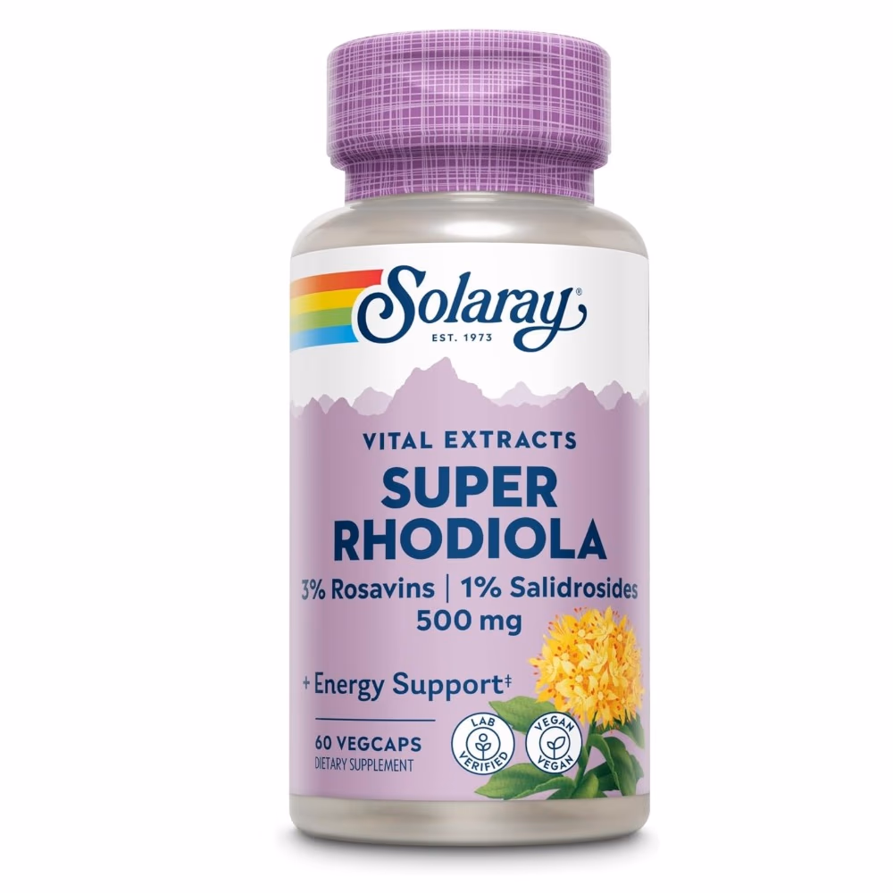 Solaray Super Rhodiola 60 Capsules 1