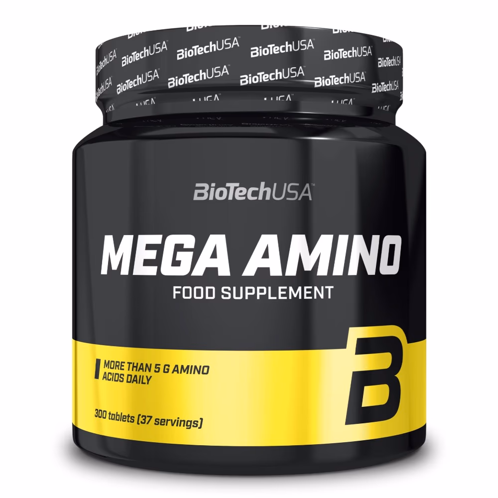 BioTechUSA Mega Amino 300 Tablets: High-Potency Amino Acid Complex for Muscle Growth & Recovery