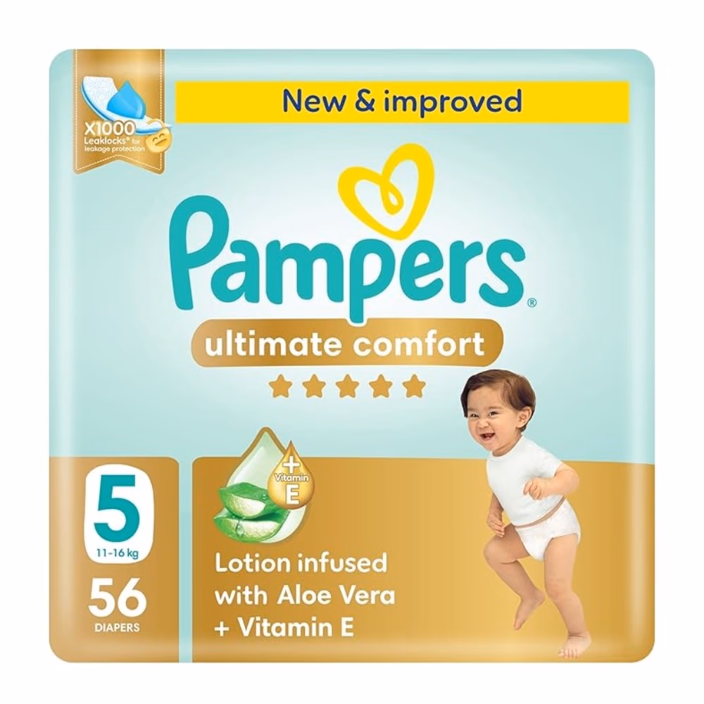 Pampers 5 Ultimate Comfort Aloe 56 Diapers