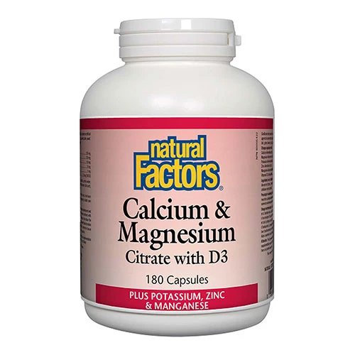 Natural Factors Calcium &amp; Magnesium Vitamin D3 180 Capsules 1