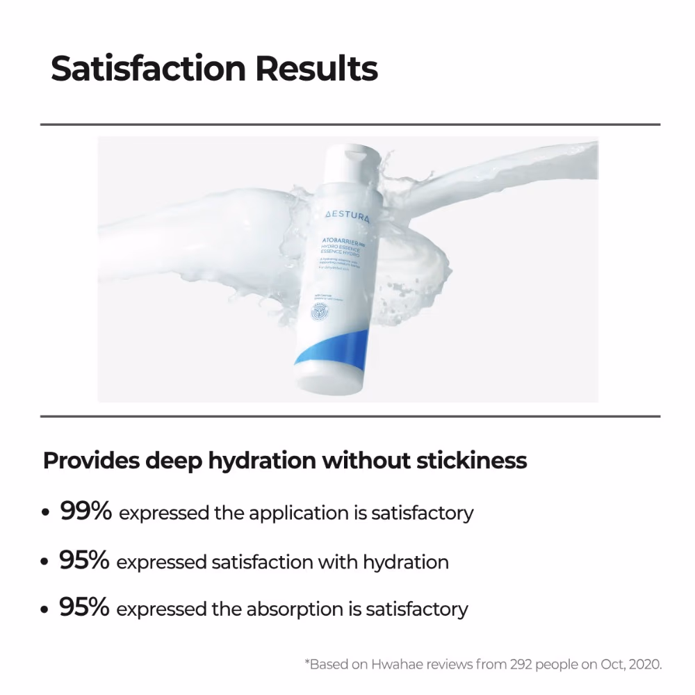 Aestura Atobarrier 365 Hydro Essence 200ml – DermaON + BMF | 30 Moisture Nutrients for Barrier Hydration | Dry & Sensitive Skin 4