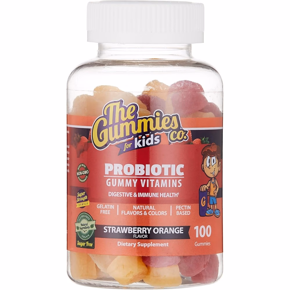 The Gummies Kids Probiotic Vitamin Strawberry Orange -100 Gummies 1
