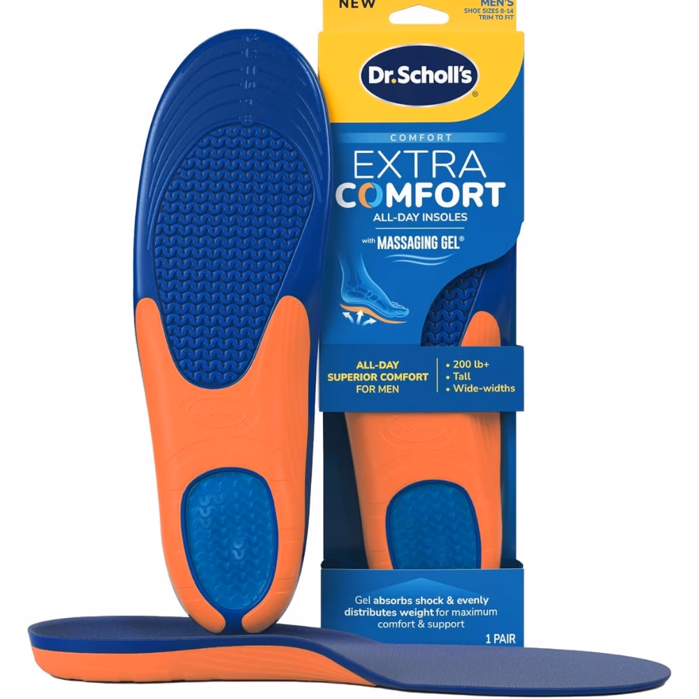 Dr Scholls Extra Comfort Insole Massaging Gel Men 1 Pair