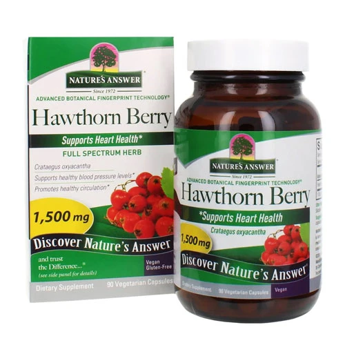 Natures Answer Hawthorn Berry 1500mg-90 Capsules 1