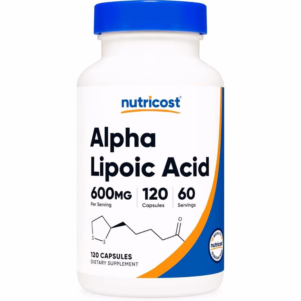 Nutricost Alpha Lipoic Acid 600mg -120 Capsules 