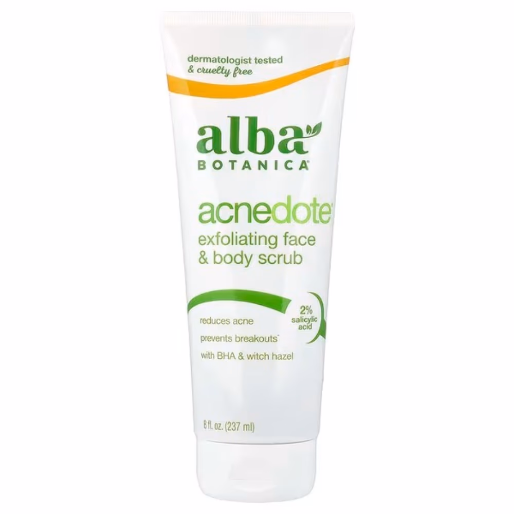 Alba Botanica Acne Dote Face & Body Scrub 227g 1