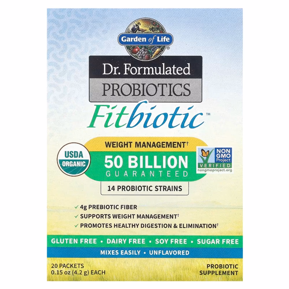 Garden of Life Dr. Formulated Fitbiotic 50 Billion 20 Packets